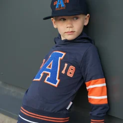 Barn Geggamoja Tröjor<Hoodie Aaron Navy