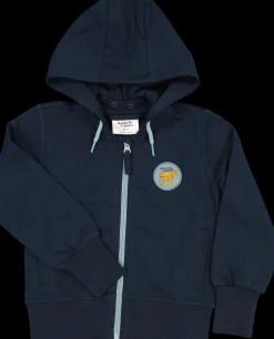 Barn Geggamoja Tröjor<Hoodie Mamma Mu och Kråkan Blå Patch