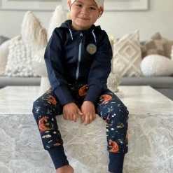 Barn Geggamoja Tröjor<Hoodie Mamma Mu och Kråkan Blå Patch