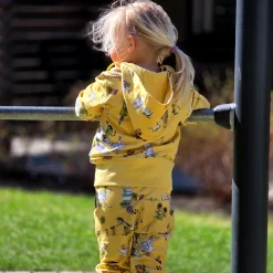 Barn Geggamoja Tröjor<Hoodie Pettson och Findus Gul