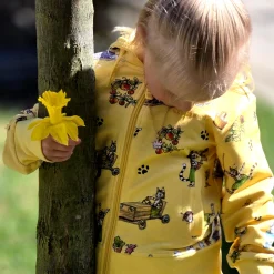 Barn Geggamoja Tröjor<Hoodie Pettson och Findus Gul