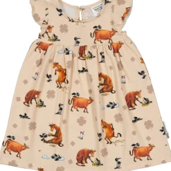 Barn Geggamoja Klänningar<Klänning Mamma Mu och Kråkan Beige