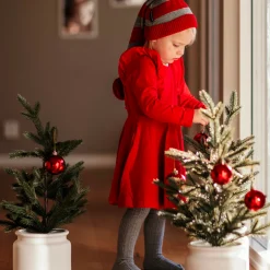 Barn Geggamoja Klänningar<Klänning med volang Röd