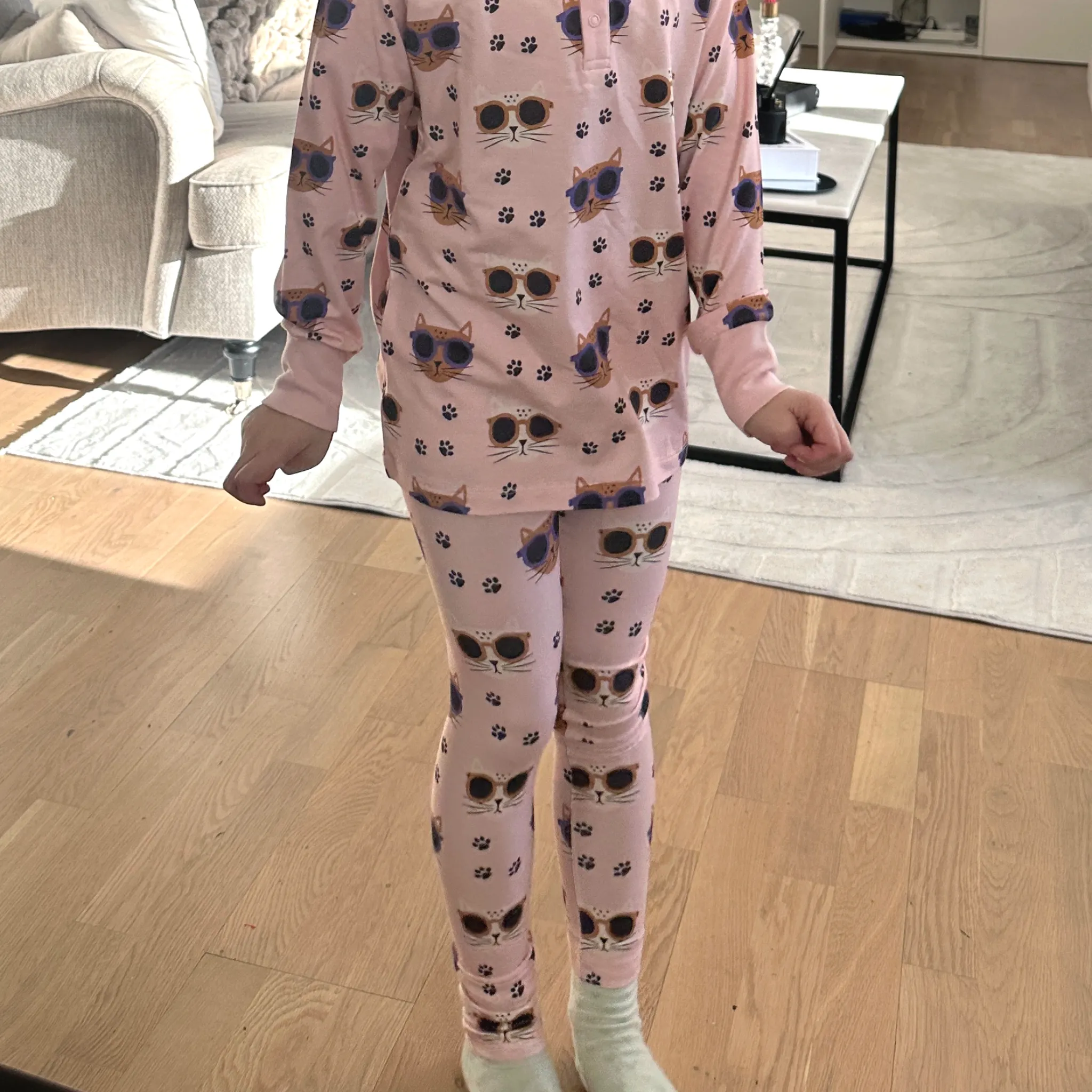 Barn Geggamoja Leggings Och Tights|Bambukläder<Leggings Bambu Cool Cats Rosa