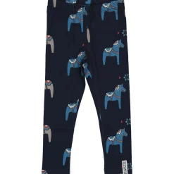 Barn Geggamoja Leggings Och Tights|Bambukläder<Leggings Bambu Dalahäst Navy