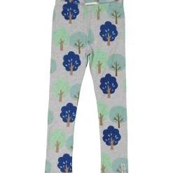 Barn Geggamoja Bambukläder<Leggings i bambu Träd Grå