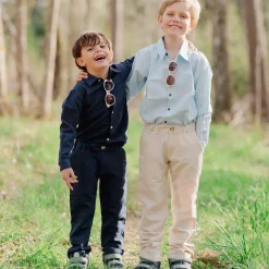 Barn Geggamoja Byxor<Linnebyxor Natur