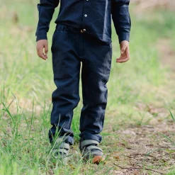 Barn Geggamoja Byxor<Linnebyxor Navy