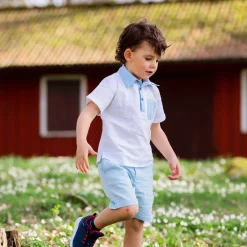 Barn Geggamoja Skjortor<Linneskjorta Vit