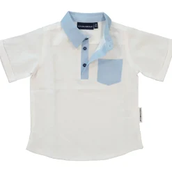 Barn Geggamoja Skjortor<Linneskjorta Vit