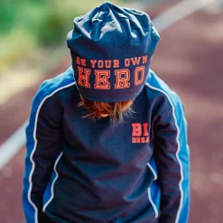 Barn Geggamoja Tunna Mössor<Mössa Aaron Navy