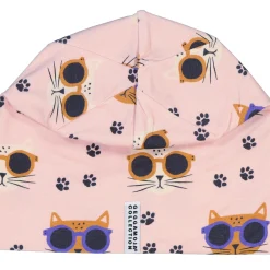 Barn Geggamoja Tunna Mössor|Bambukläder<Mössa Bambu Cool Cats Rosa