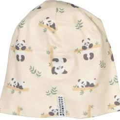 Barn Geggamoja Tunna Mössor|Bambukläder<Mössa Bambu Panda Beige