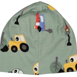Barn Geggamoja Tunna Mössor|Bambukläder<Mössa Bambu Traktor Grön