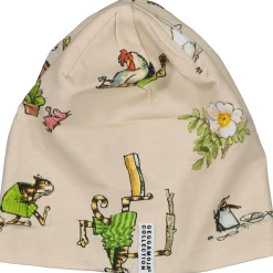 Barn Geggamoja Vintermössor<Mössa fleecefodrad Pettson och Findus Beige