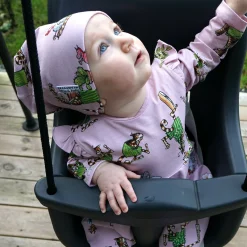 Barn Geggamoja Vintermössor<Mössa Fleecefodrad Pettson och Findus Rosa