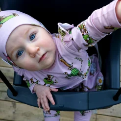 Barn Geggamoja Vintermössor<Mössa Fleecefodrad Pettson och Findus Rosa