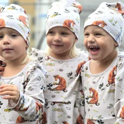 Barn Geggamoja Tunna Mössor<Mössa Mamma Mu och Kråkan Beige