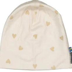 Barn Geggamoja Tunna Mössor|Ull Och Underställ<Mössa Merinoull Hjärtan