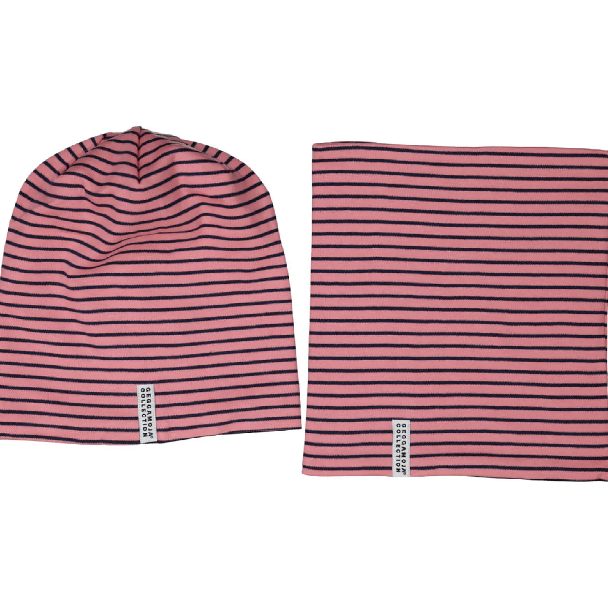 Barn Geggamoja Vintermössor|Tunna Mössor<Mössa och Tube set Rosa/Blå