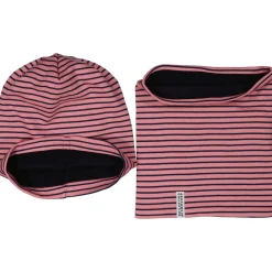 Barn Geggamoja Vintermössor|Tunna Mössor<Mössa och Tube set Rosa/Blå