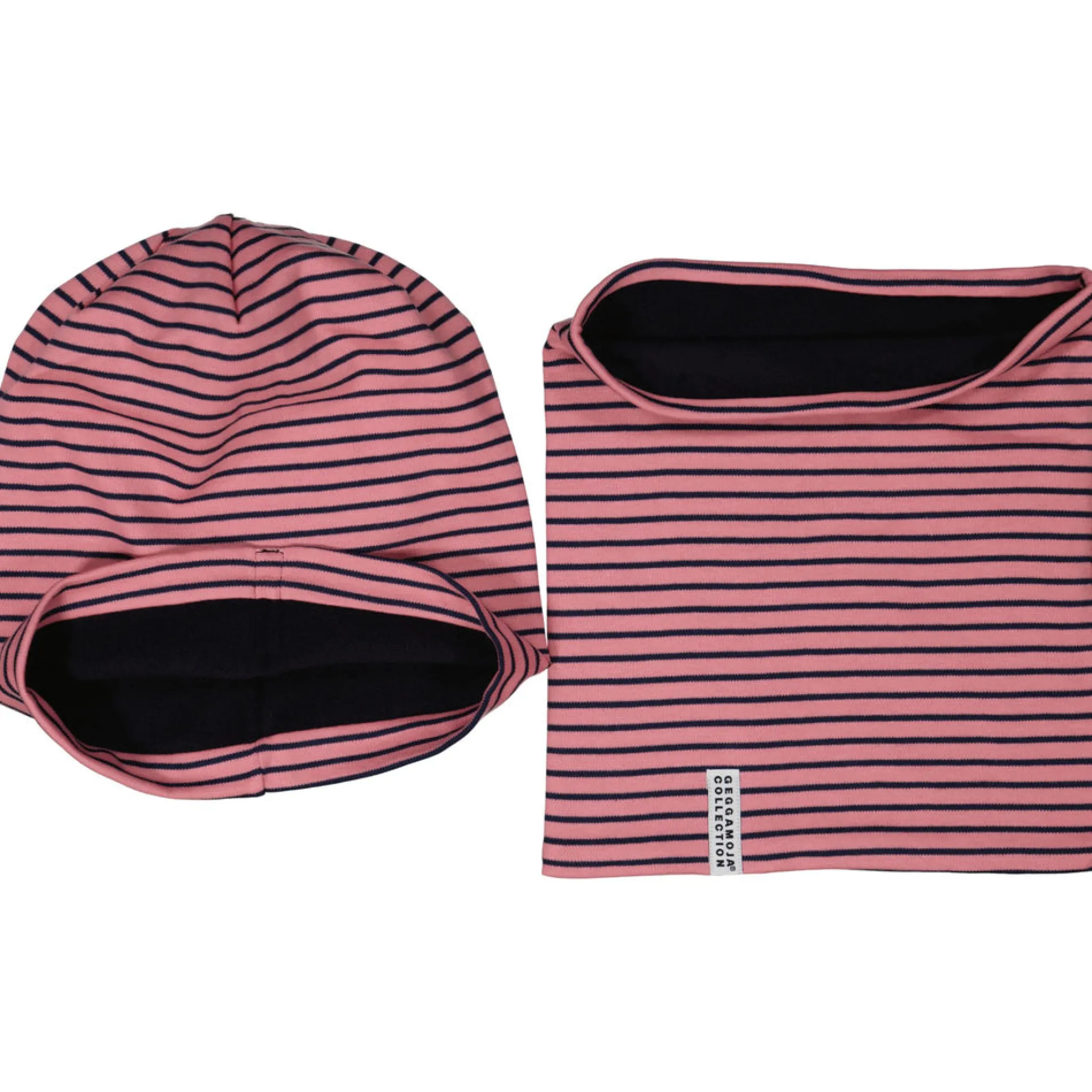 Barn Geggamoja Vintermössor|Tunna Mössor<Mössa och Tube set Rosa/Blå