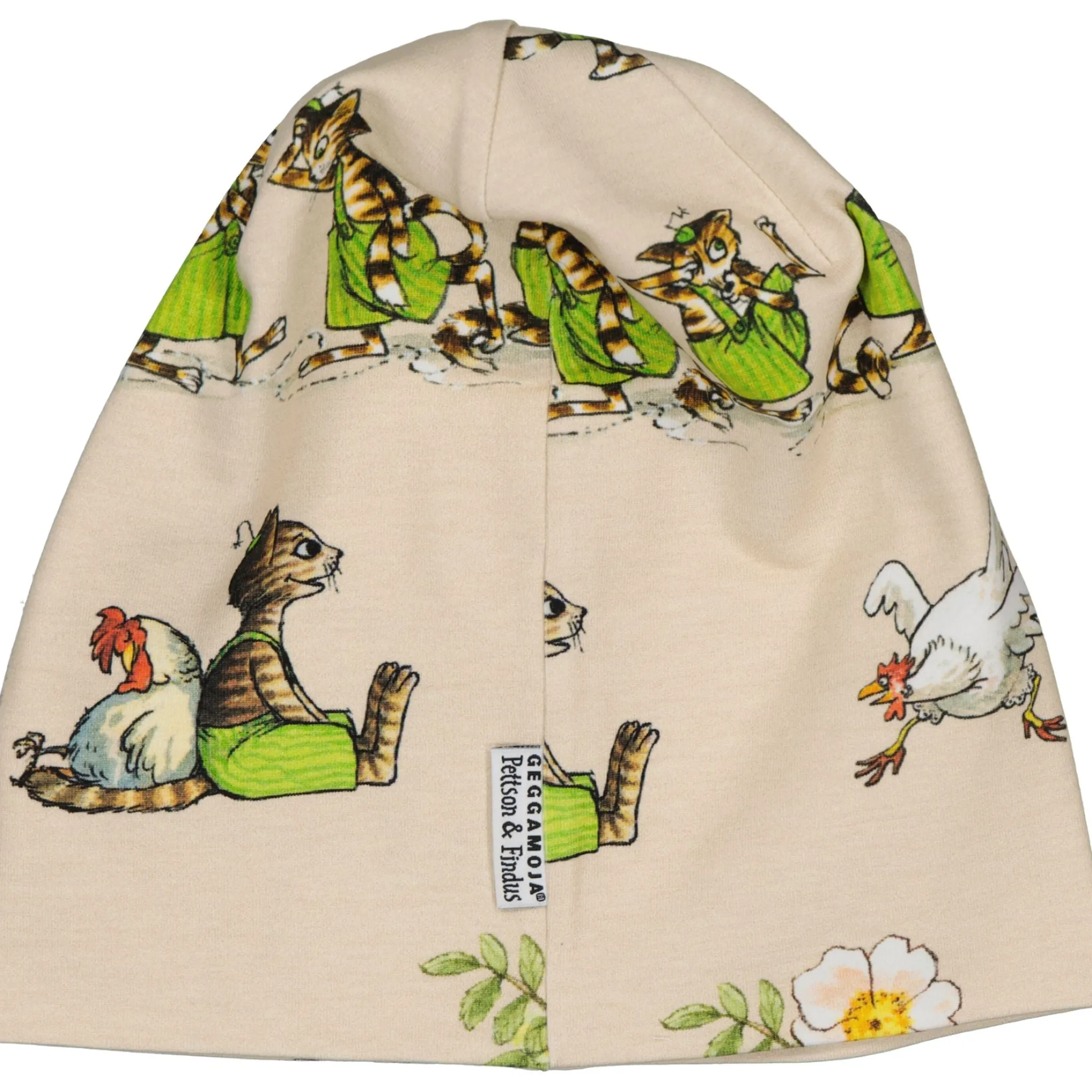 Barn Geggamoja Tunna Mössor<Mössa Pettson och Findus Beige