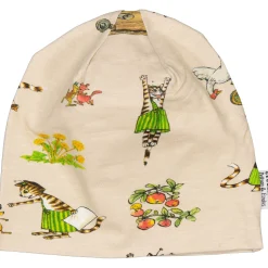 Barn Geggamoja Tunna Mössor<Mössa Pettson och Findus Beige