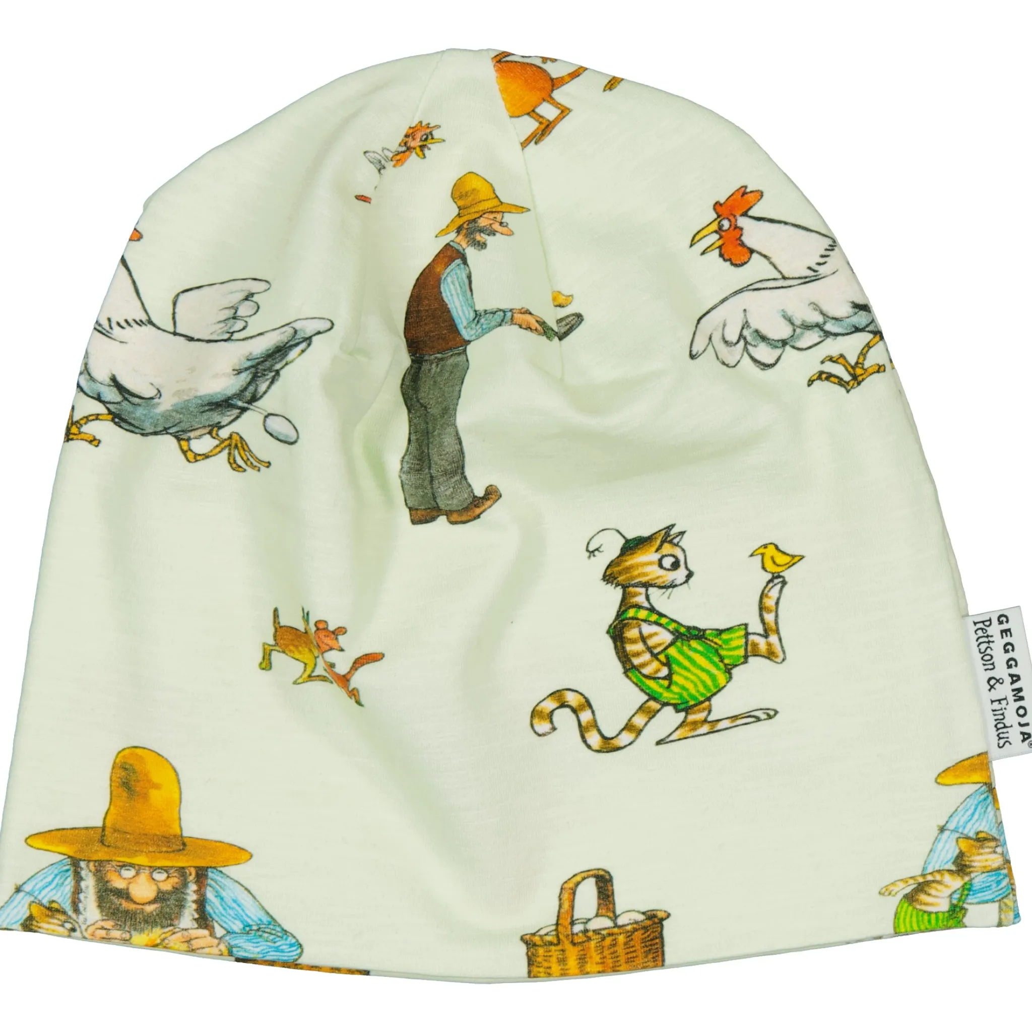 Barn Geggamoja Tunna Mössor<Mössa Pettson och Findus Grön