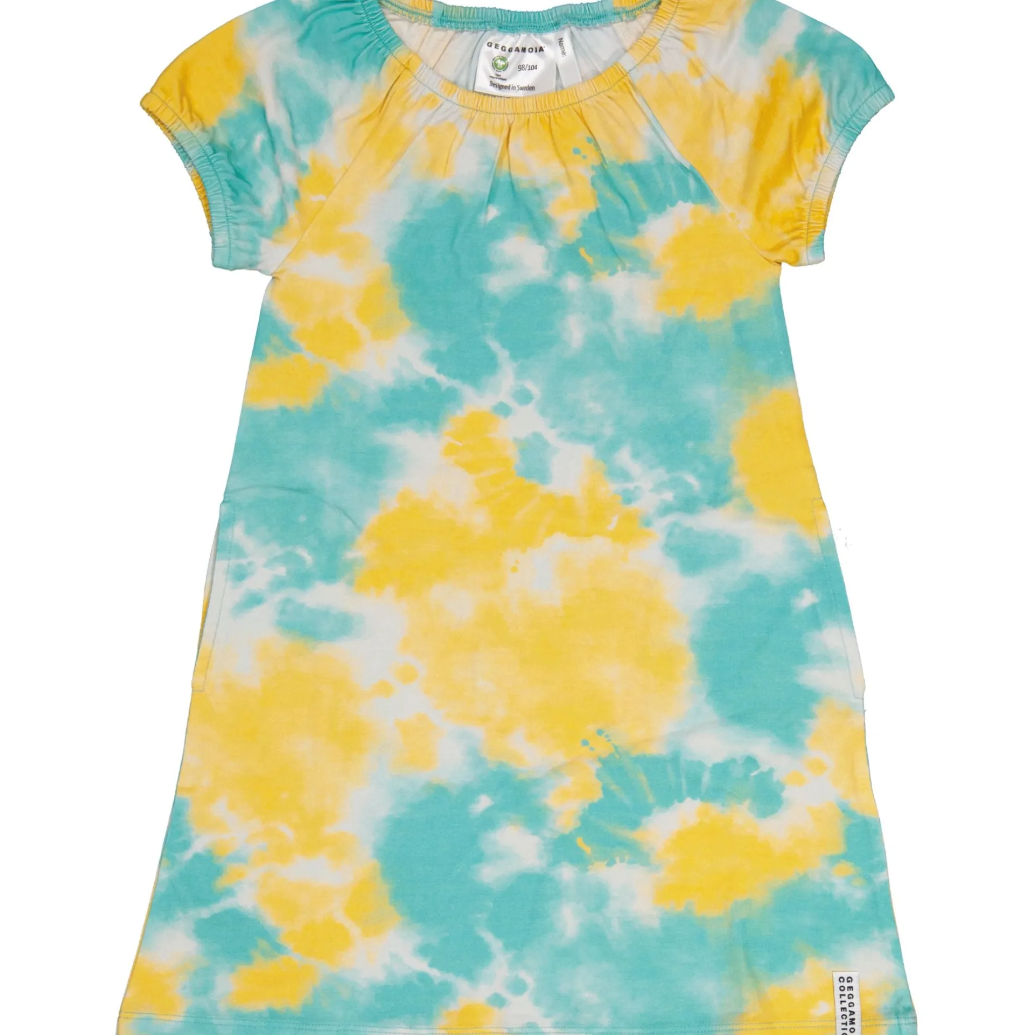 Barn Geggamoja Nattlinnen<Nattlinne Tie Dye Gul
