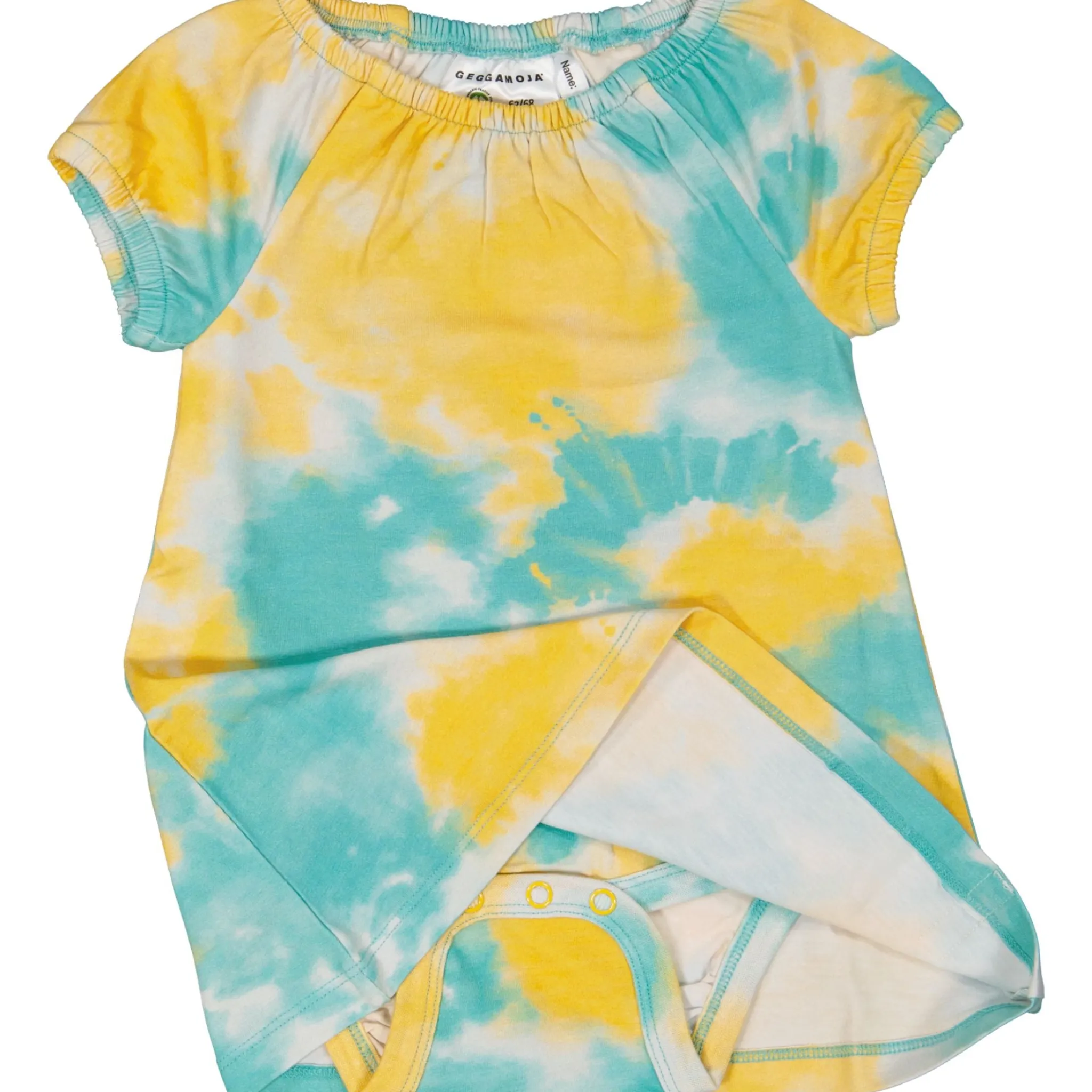 Barn Geggamoja Nattlinnen<Nattlinne Tie Dye Gul