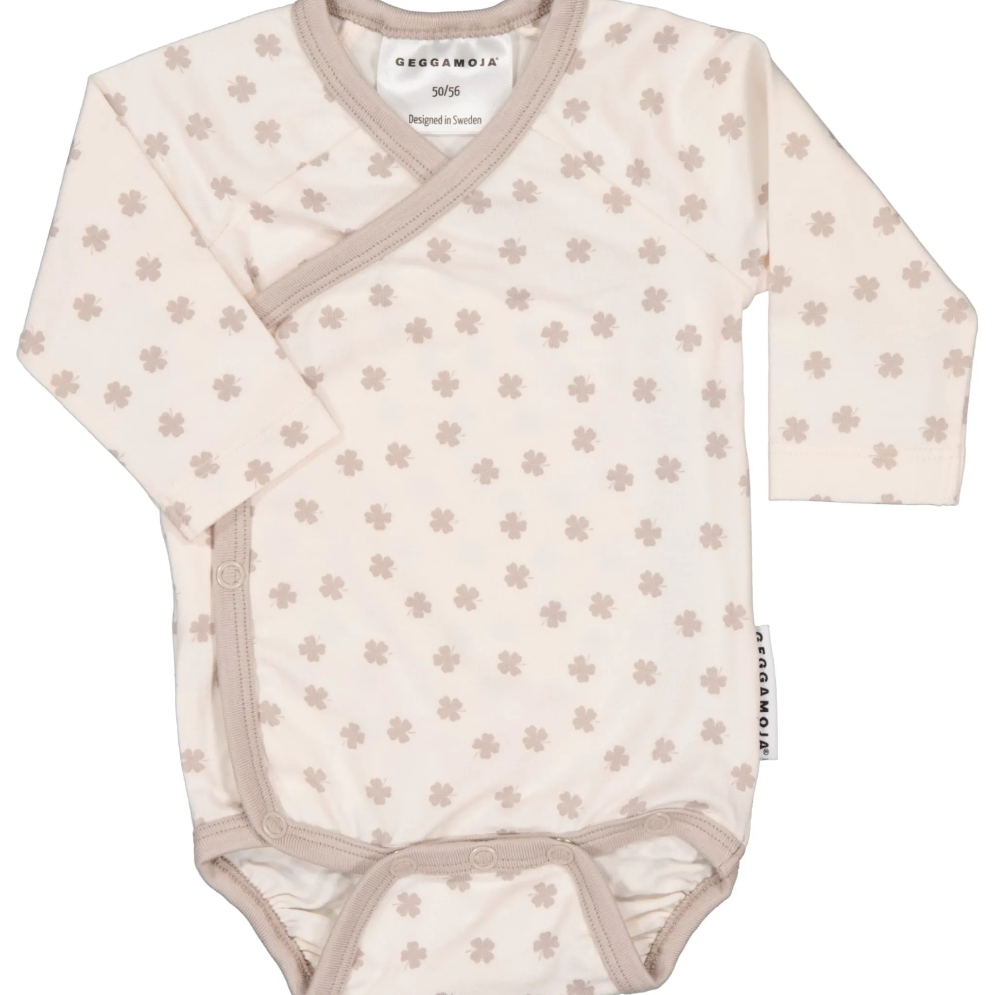 Barn Geggamoja Bambukläder|Nyfödd<Omlottbody Bambu Beige Klöver