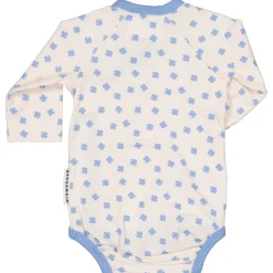Barn Geggamoja Bodys|Bambukläder<Omlottbody Bambu Blå Klöver