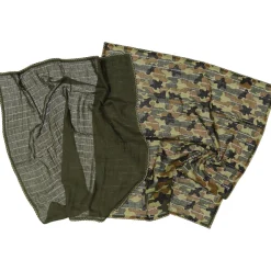 Barn Geggamoja Babyfiltar Och Snuttefiltar|Nyfödd<2-pack Muslinfilt Grön kamouflage