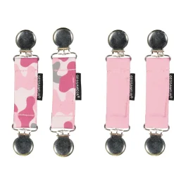 Barn Geggamoja Vanthållare|Accessoarer<2-pack Vanthållares Rosa kamouflage