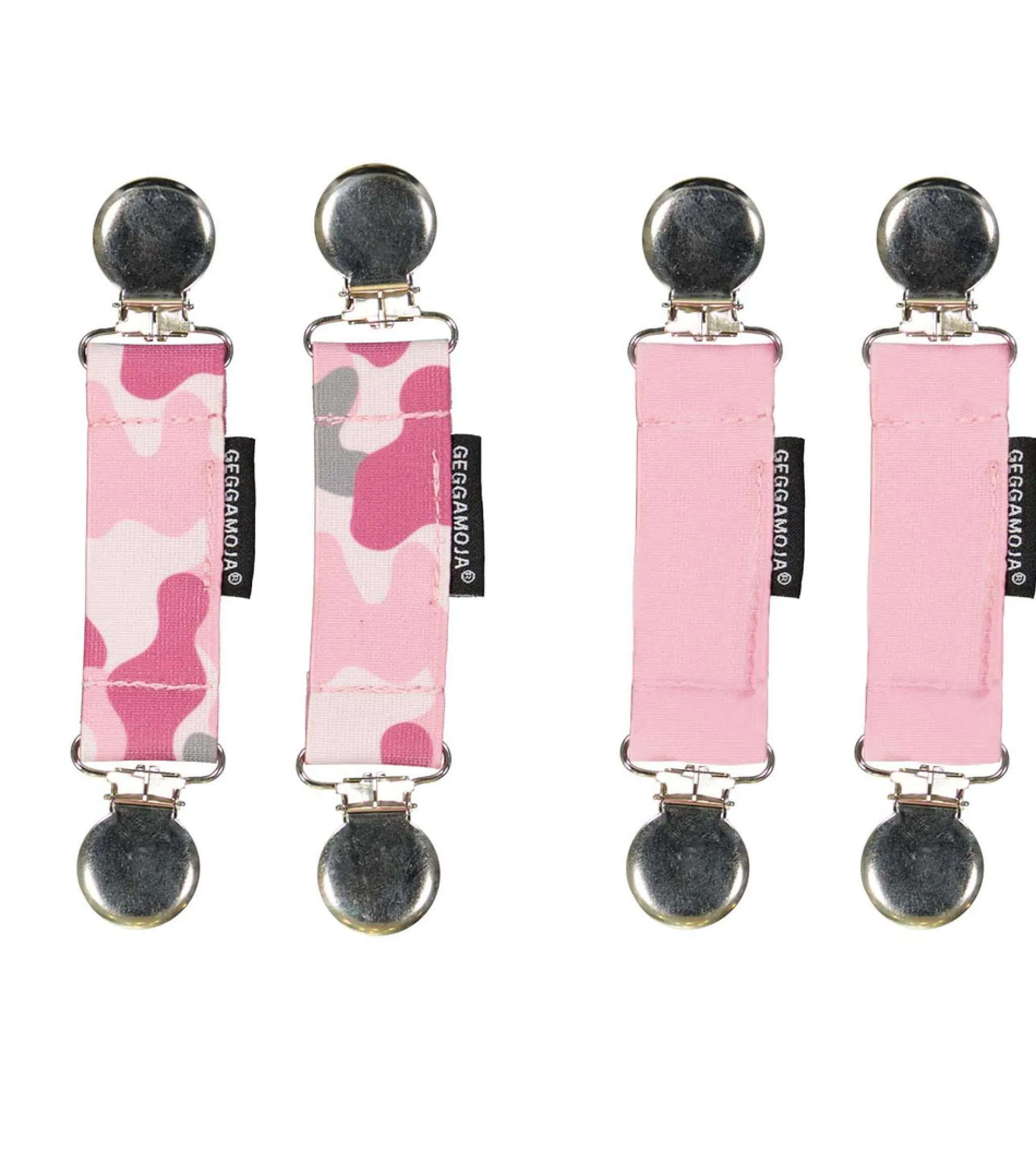 Barn Geggamoja Vanthållare|Accessoarer<2-pack Vanthållares Rosa kamouflage
