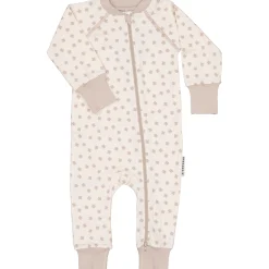 Barn Geggamoja Pyjamas Heldräkt|Bambukläder<Pyjamas Bambu Beige Klöver