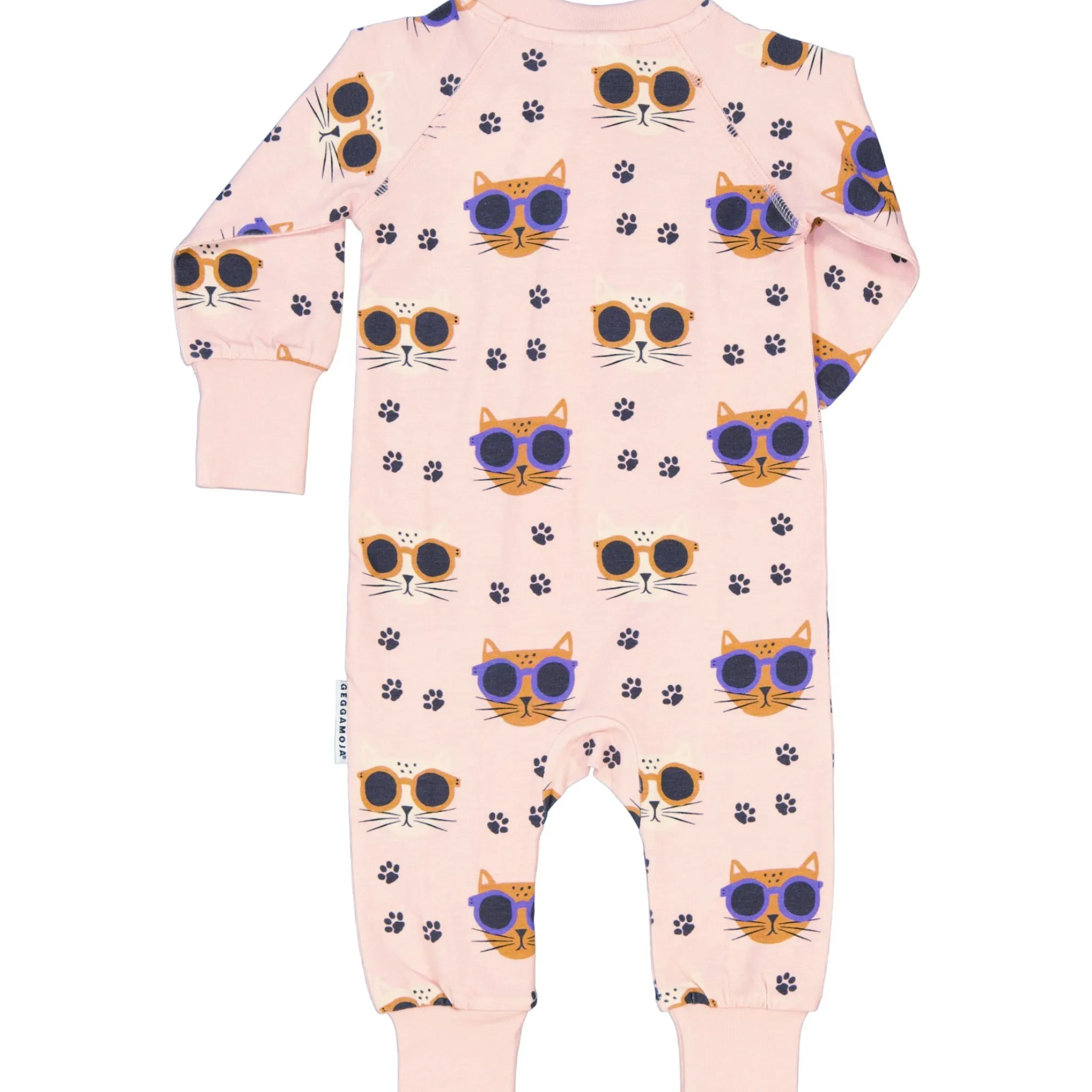 Barn Geggamoja Bambukläder|Pyjamas Heldräkt<Pyjamas Bambu Cool Cats Rosa