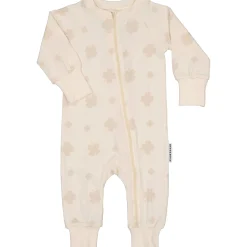 Barn Geggamoja Pyjamas Heldräkt|Bambukläder<Pyjamas Bambu Klöver Beige