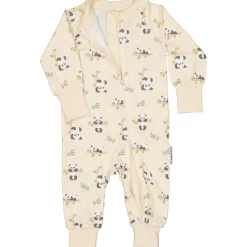 Barn Geggamoja Pyjamas Heldräkt|Bambukläder<Pyjamas Bambu Panda Beige