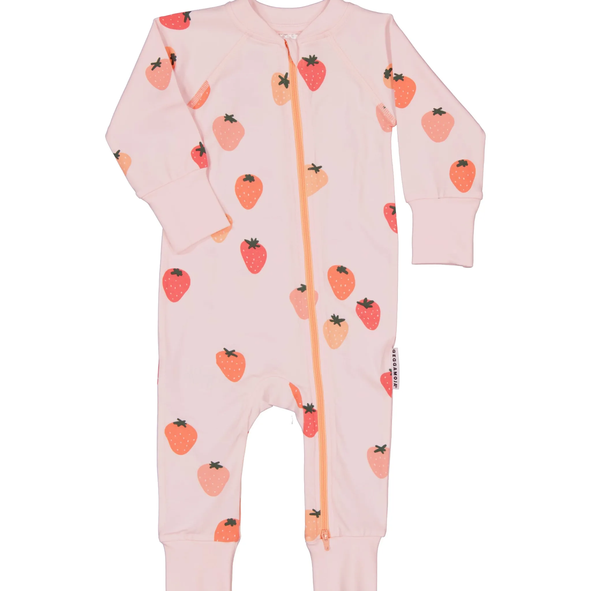 Barn Geggamoja Pyjamas Heldräkt|Bambukläder<Pyjamas Bambu Strawberry