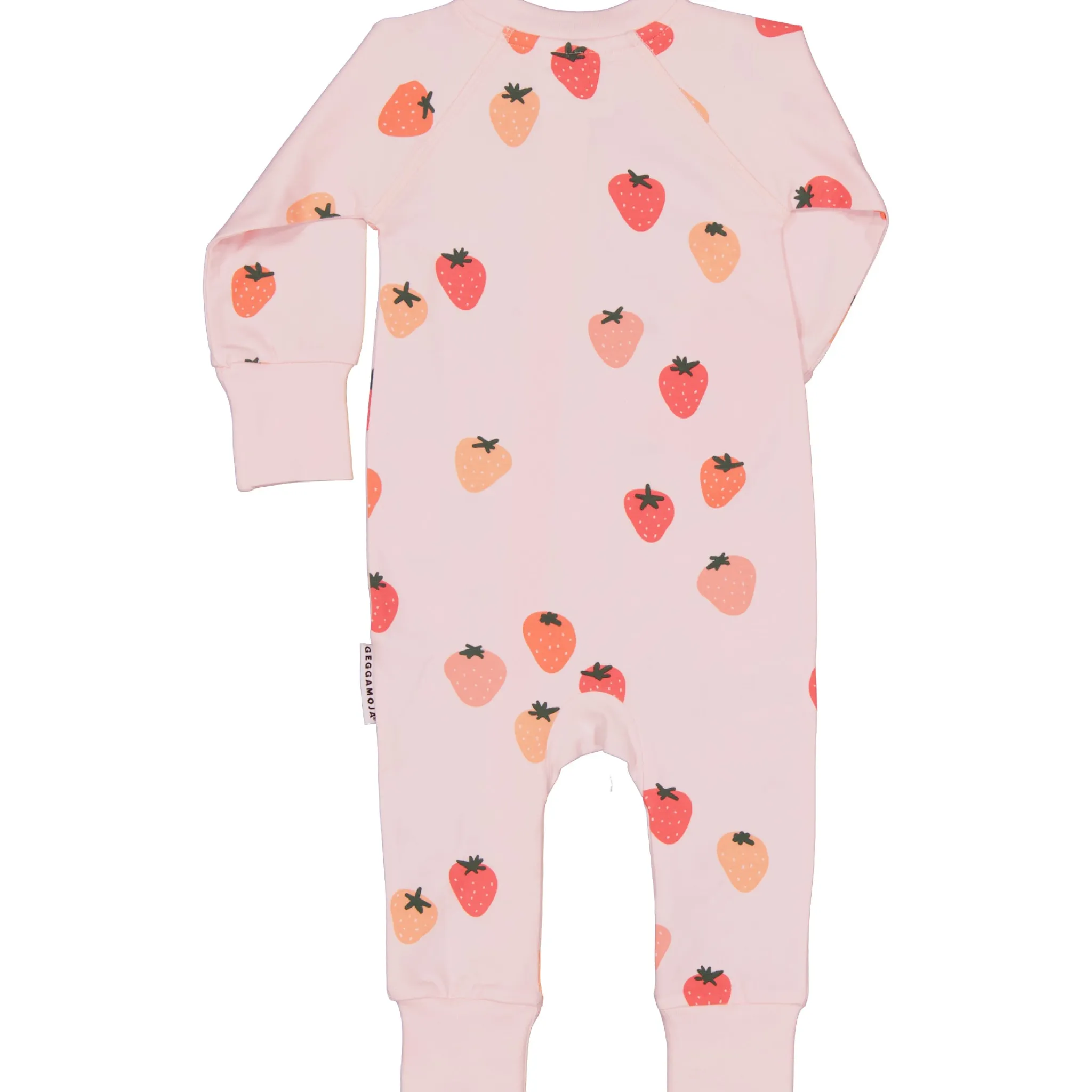 Barn Geggamoja Pyjamas Heldräkt|Bambukläder<Pyjamas Bambu Strawberry