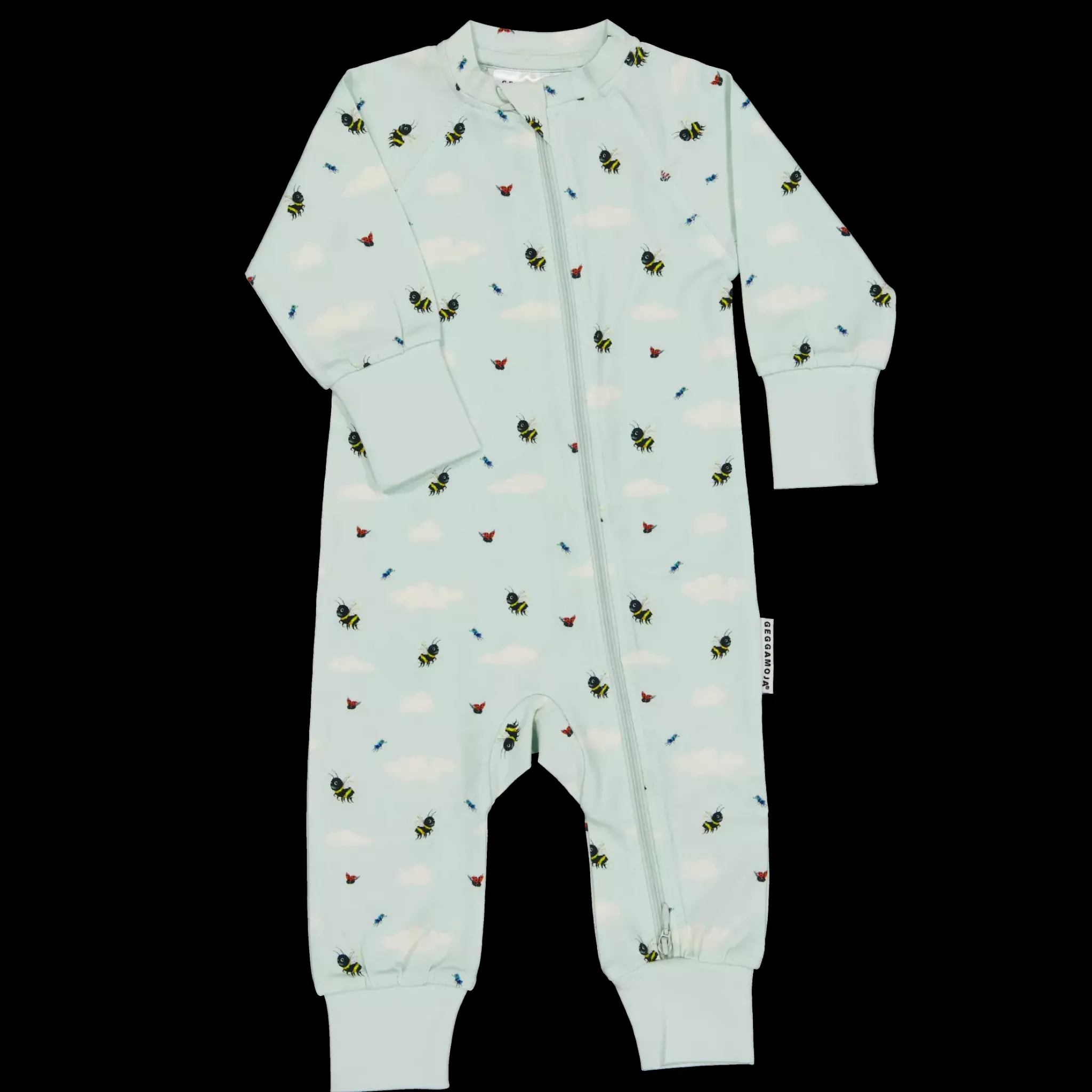 Barn Geggamoja Pyjamas Heldräkt<Pyjamas Humlan Djojj Mint