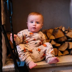 Barn Geggamoja Pyjamas Heldräkt<Pyjamas Mamma Mu och Kråkan Beige