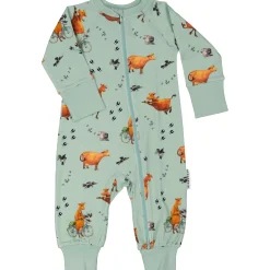 Barn Geggamoja Pyjamas Heldräkt<Pyjamas Mamma Mu och Kråkan Grön