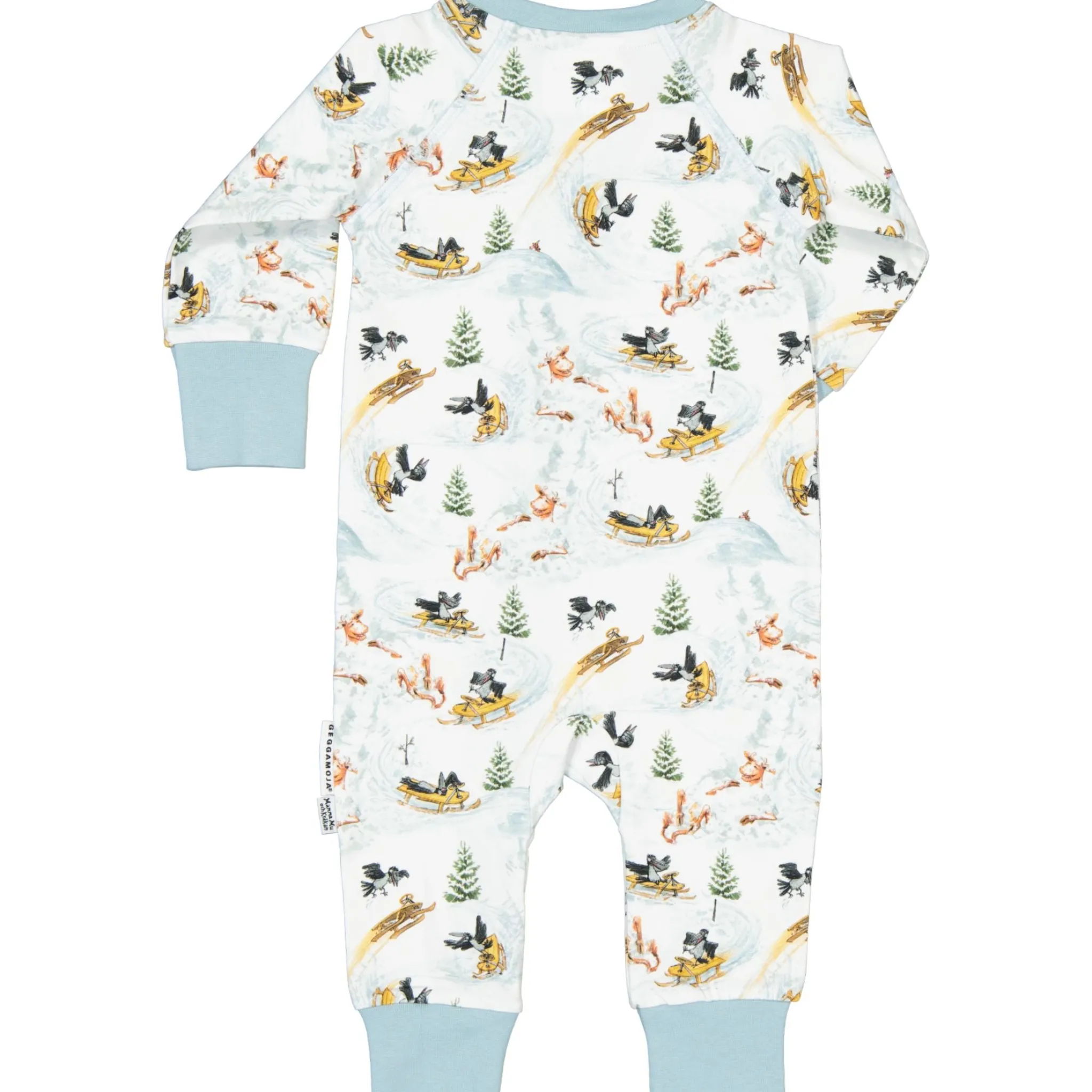 Barn Geggamoja Pyjamas Heldräkt<Pyjamas Mamma Mu och Kråkan Vit