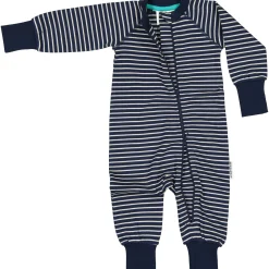 Barn Geggamoja Pyjamas Heldräkt<Pyjamas Navy/Beige