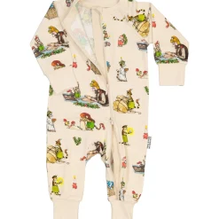 Barn Geggamoja Pyjamas Heldräkt<Pyjamas Pettson och Findus Beige -Julpyjamas