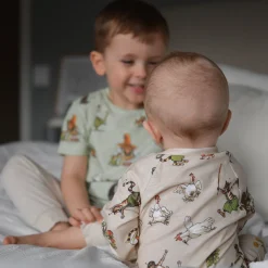 Barn Geggamoja Pyjamas Heldräkt<Pyjamas Pettson och Findus Beige