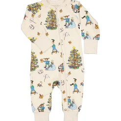 Barn Geggamoja Pyjamas Heldräkt<Pyjamas Pippi Långstrump - Julpyjamas